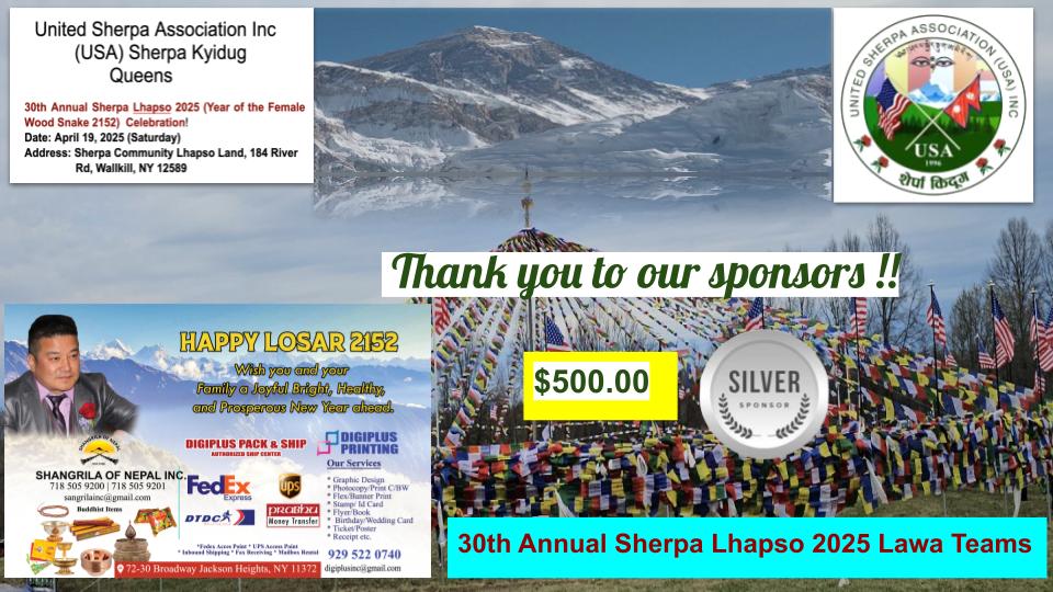 30th Annual Sherpa Lhapso 2025